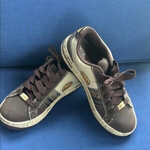Ecko Unlimited Brown Cream Sneakers Casual Style